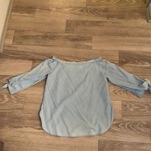 Off the shoulder A.N.A never worn light denim top